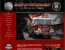 Tablet Screenshot of harlancityfd.com
